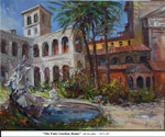 The Fairy Garden, Rome, Oil on Canvas